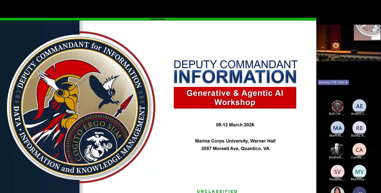USMC Generative and Agentic AI Workshop: Day 1 - Block 1