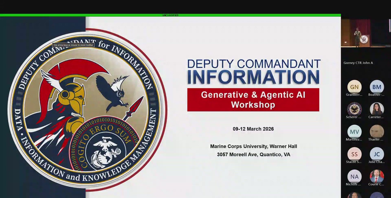 USMC Generative and Agentic AI Workshop: Day 3 - Block 1
