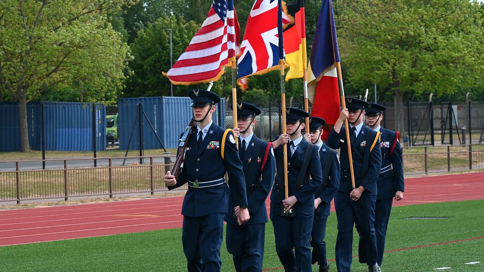 Fourth annual flag football game brings allied forces together at RAF Lakenheath