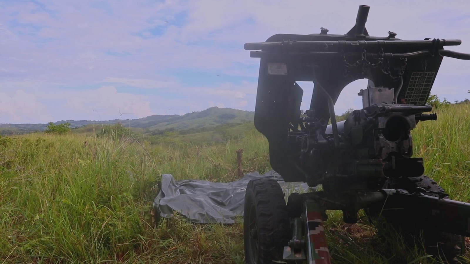 Keris Strike 26: Set up for live fire artillery exercise (no sound)