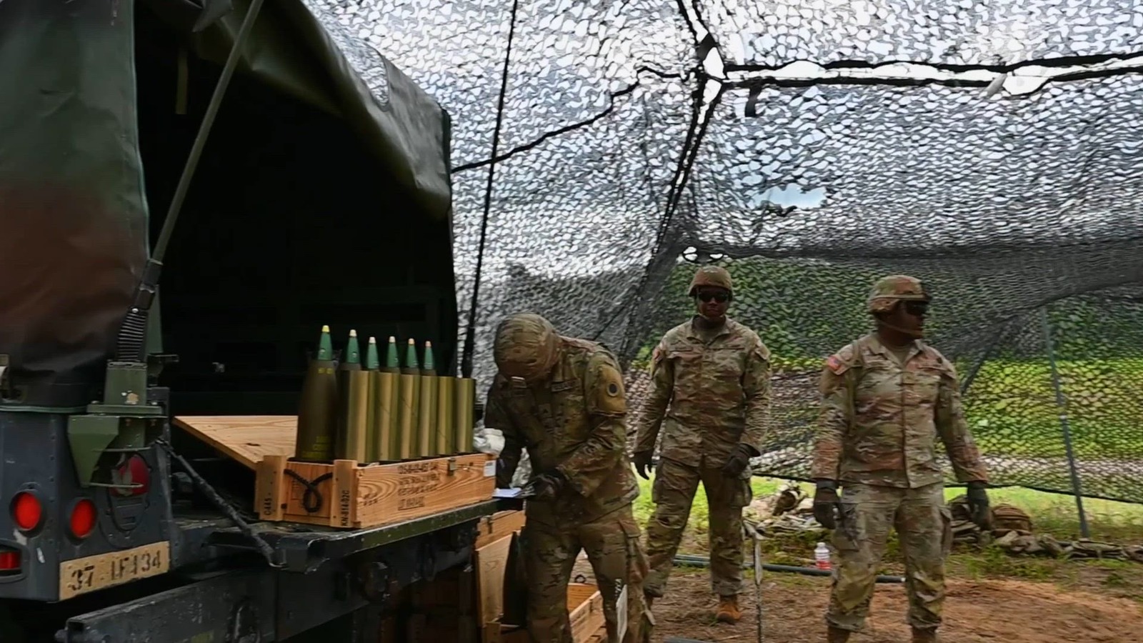 B-Roll: Ohio Army National Guard Soldiers conduct live-fire artillery certification during Combat Readiness Exercise 26-01