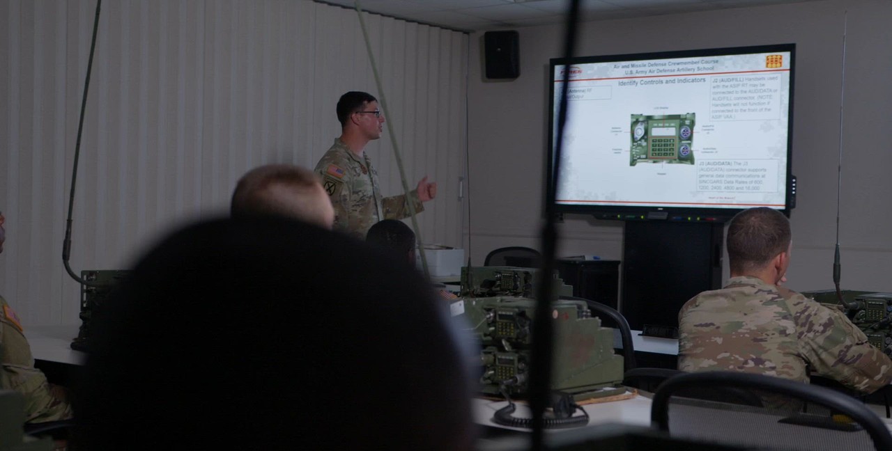 MOS 14P Air and Missile Defense (AMD) Crewmember-United States Army Military Occupational Specialty-Classroom Radio Training.