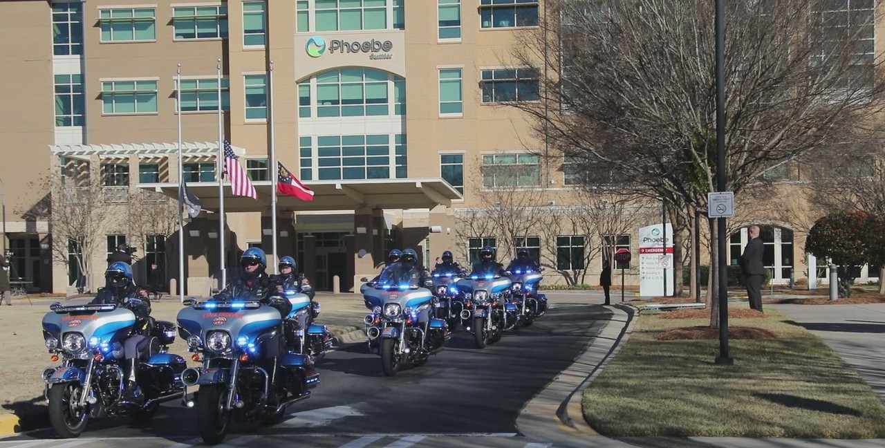President Jimmy Carter motorcade procession