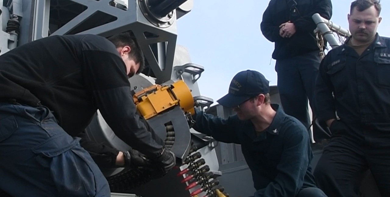 Sailors Perform Weapons System Maintenance B-Roll