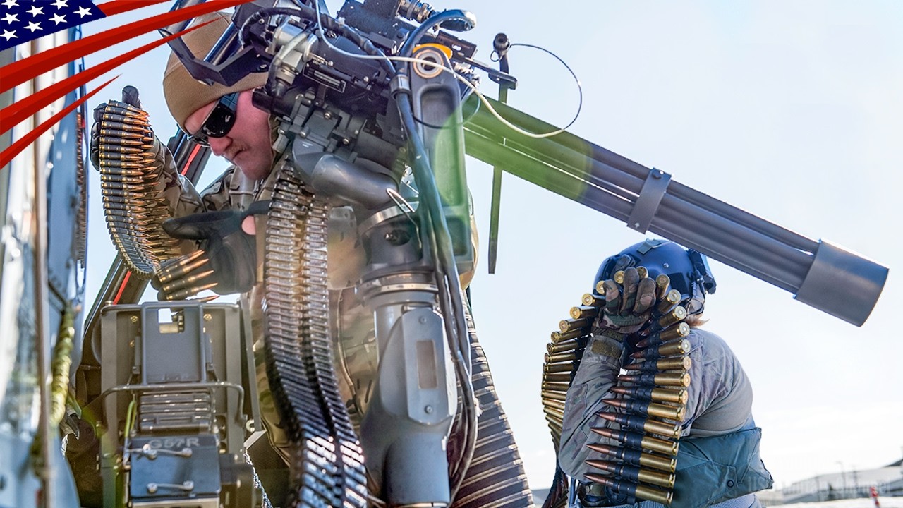 Minigun & .50 Cal Live Fire – HH-60W Jolly Green II, USAF's Next-Gen Combat Rescue Helicopter